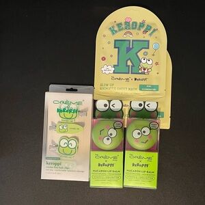 NWT THE CREME SHOP SANRIO KEROPPI HAIR FACE LIP BEAUTY PERSONAL CARE LOT
